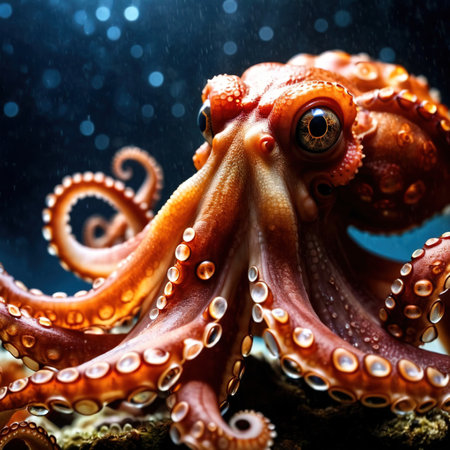 Octopus wild animal living in nature, part of ecosystemの素材
