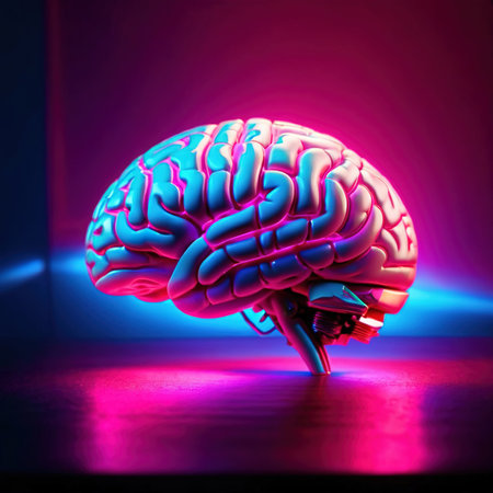 Digital representation of human brown, showing artificial intelligence and augmented planningの素材