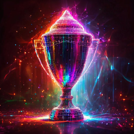 Virtual digital trophy for online gaming and esportsの素材