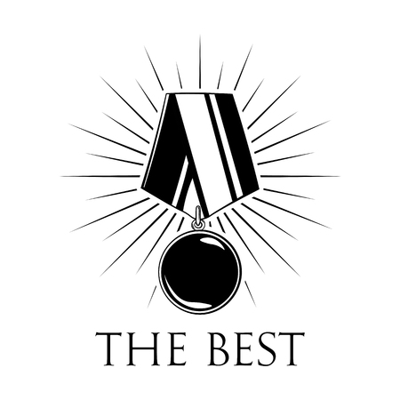 The best - award, badge icon.のイラスト素材