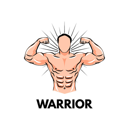 Fitness Center or Gym club Emblem.のイラスト素材