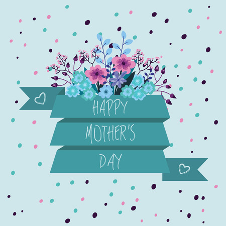 Blue, pink, purple card templates for wedding invitation, save the date cards, mothers day, valentines day, birthday cards, thank you card, with flowers, ribbon, inscription Vector illustration eps 10のイラスト素材