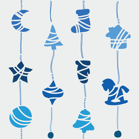 Christmas seamless pattern Vectorのイラスト素材