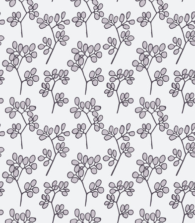 Seamless pattern of romance design purple flower silhouette Vector eps 10の写真素材