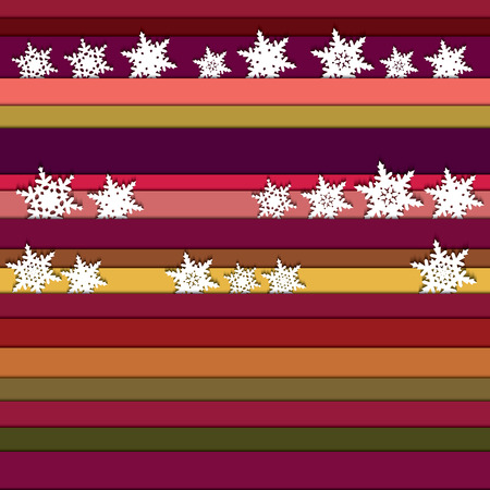 Colorful pattern with snowflakes Vector eps10のイラスト素材