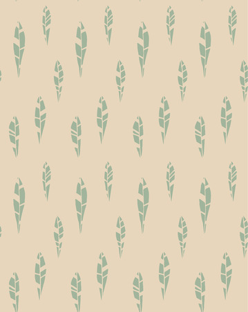 Seamless pattern of modern design tiny pastel leaf silhouetteのイラスト素材