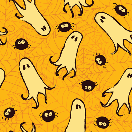 Seamless pattern Halloween background のイラスト素材