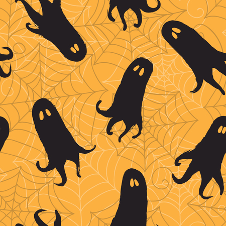 Seamless pattern Halloween backgroundのイラスト素材