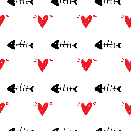 Seamless pattern Pet background illustrationのイラスト素材