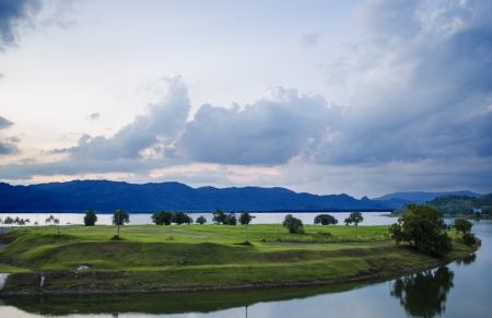 Landscape of Timah Tasohの写真素材