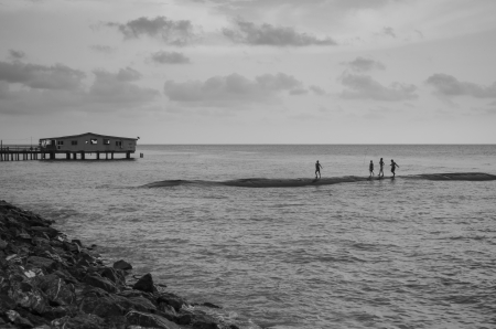 This are view from village of fisherman at Malaysia. の写真素材