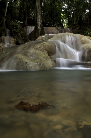This waterfall is found on northern Malaysia and has a beautiful landscape and great source of water to bath.の写真素材