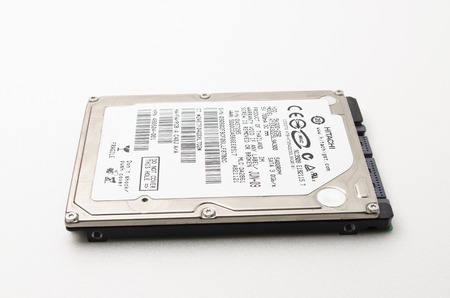 Kedah, Malaysia - January 25, 2015 : Hitachi Laptop Hard Disk Drive. Hitachi provides infrastructure...