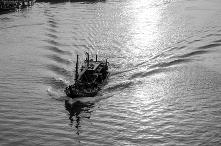 Sunset view on Malaysian offshoreのeditorial素材