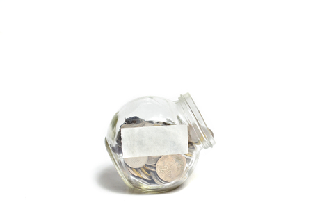 Money in containerの写真素材