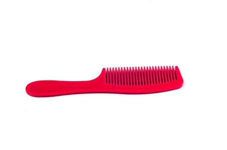 Yellow Hair Comb on white background