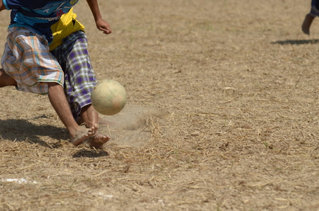 Perlis, Malaysia - March 04, 2017: Perlis East Wind Carnival was a yearly event of Perlis. Consist of food booth, game, challange, contest, and fun park. Village Footballのeditorial素材