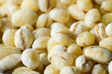 Super close view of barley seed with very shallow depth of field. Only small part is in focusの写真素材