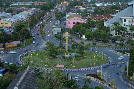 Malaysian cityscape of Kangar Perlisのeditorial素材