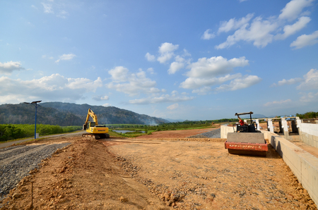 Dam Water Releasing Canal in constructionのeditorial素材