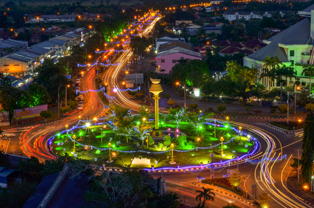 Malaysian cityscape of Kangar Perlisのeditorial素材