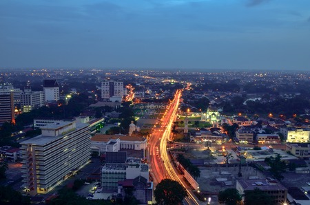 Alor setar city view from sky of Malaysia