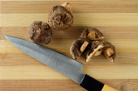 Dried Shiitake Mushroomの写真素材