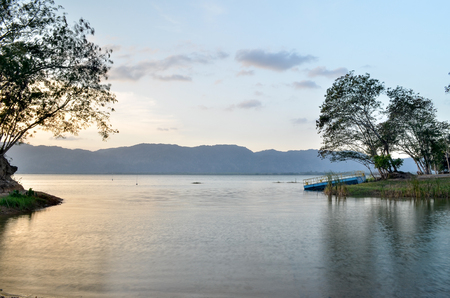 Beautiful lake viewの写真素材