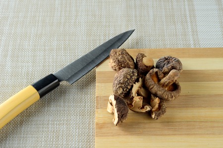 Dried Shiitake Mushroomの写真素材