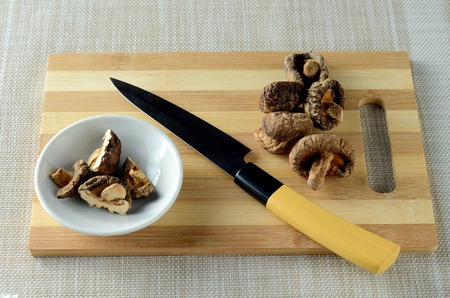 Dried Shiitake Mushroomの写真素材