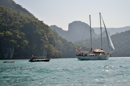 Boat Surfing at sea