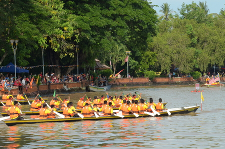 Kedah, Malaysia - May 06, 2017: International River Sport Festival (Temasya Sukan Sungai) in Malaysia of 84th due to the Birthday of His Highness Tuanku Sultan Kedah.のeditorial素材