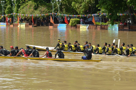 Kedah, Malaysia - May 06, 2017: International River Sport Festival (Temasya Sukan Sungai) in Malaysia of 84th due to the Birthday of His Highness Tuanku Sultan Kedah.のeditorial素材