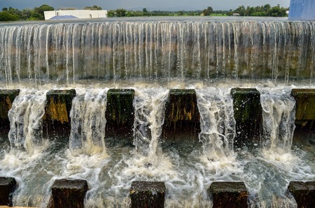 Drinking water treatment plant : Aeration Processの写真素材