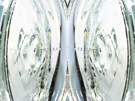 beautiful water drops mirror communication joining abstractの写真素材