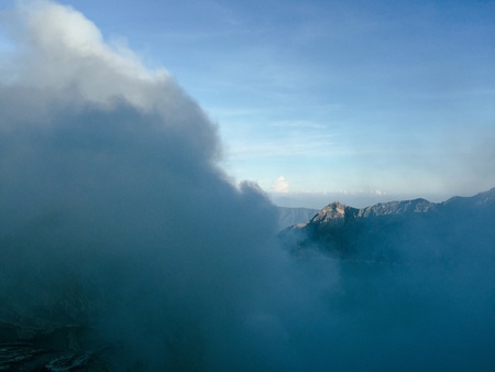 Ijen Mountain, Indonesiaの素材