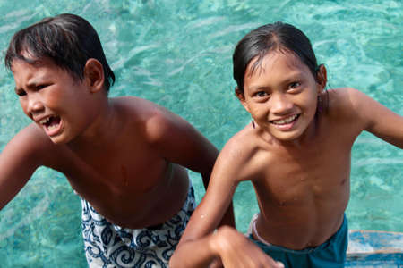 the unseen life of Mabul Island sea gypsiesのeditorial素材