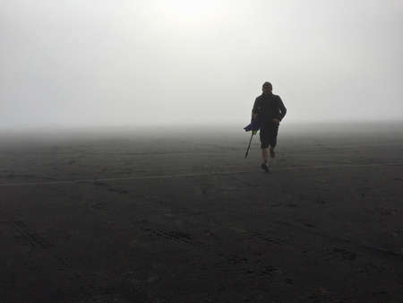 Hiking scenery in beautiful Mount Bromo Indonesuaのeditorial素材