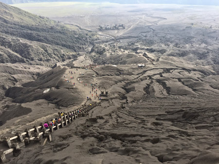 beautiful scenes in Bromo, Semeru National Parkのeditorial素材