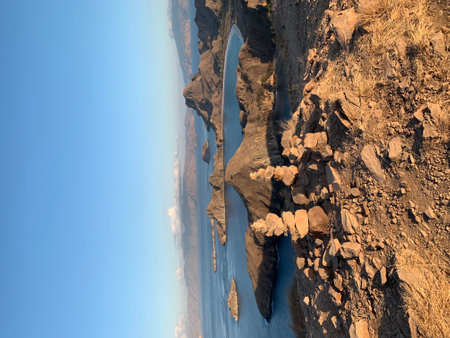 Photo Picture of the Beautiful Ocean Coast's View Montana Amarilla Tenerifeの写真素材