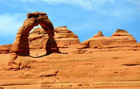 Delicate Arch, one of the famous landmark near Arches National Park, Moab, Utah, U.S.A