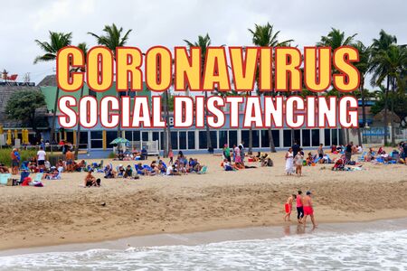 Coronavirus social distancing at public places