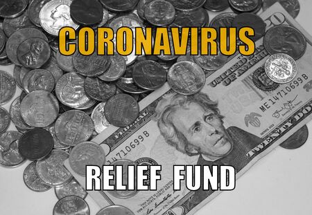 Coronavirus relief fund issued by the government during this pandemicの写真素材