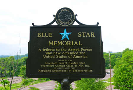 New Market, Virginia, U.S - August 22, 2021 - The marker of the Blue Star Memorialのeditorial素材