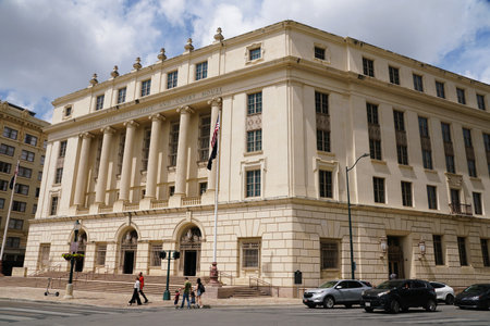 San Antonio, Texas, U.S.A - April 6, 2024 - The United Post Office and Courthouse buildingのeditorial素材