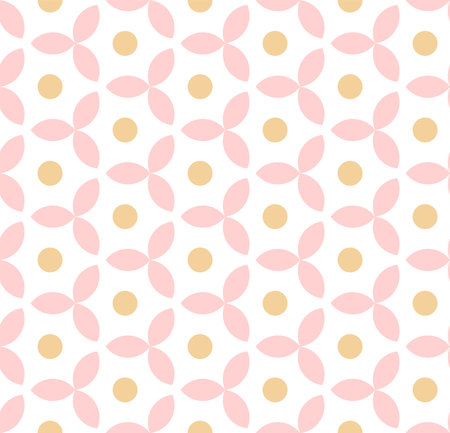 Vector seamless  with floral patternのイラスト素材