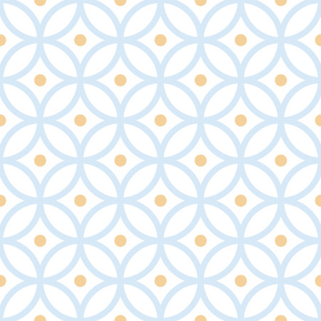 seamless pattern with a geometric circleのイラスト素材