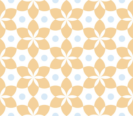 seamless pattern with a geometric circleのイラスト素材