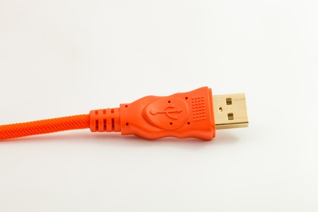 usb cable isolated on white background