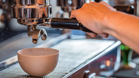 Barista Cafe Making Coffee Preparation Service Conceptの写真素材